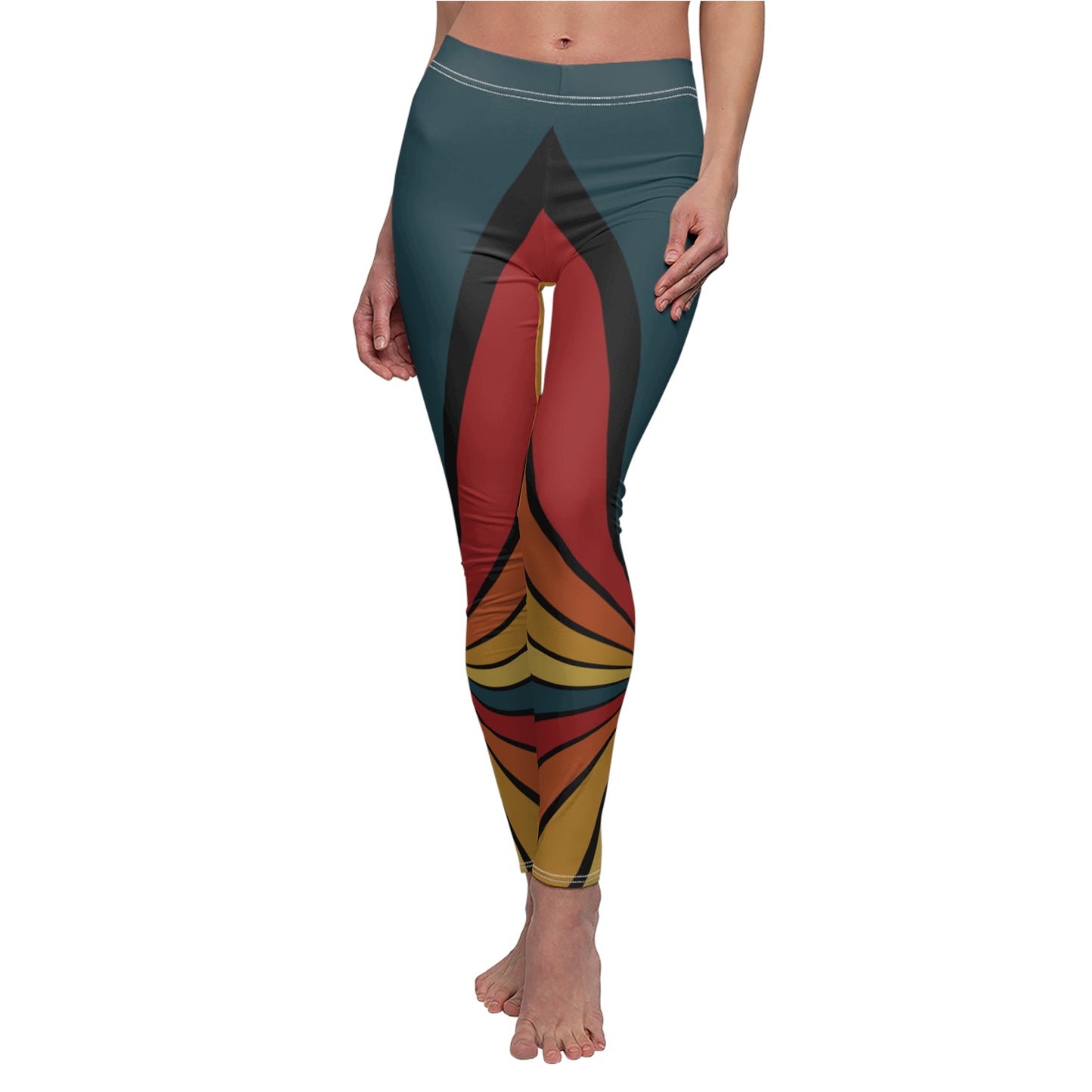 Casual Leggings | Retro Vibes - Ribooa