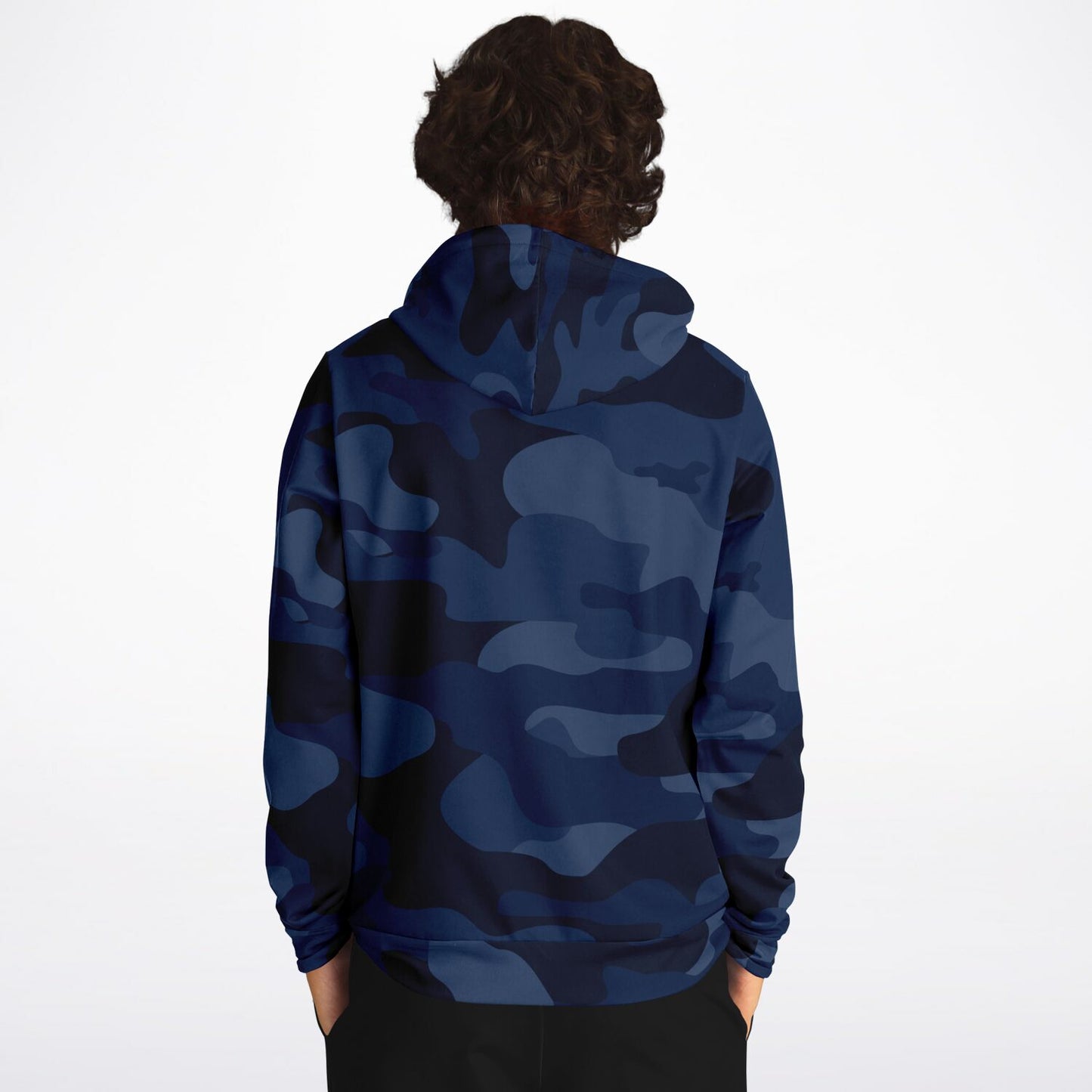 Sweat à capuche camouflage | Bleu foncé | Unisexe HD