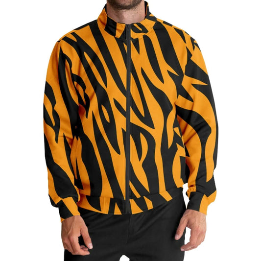 Tiger Track Jacket | Orange & Black HD Print