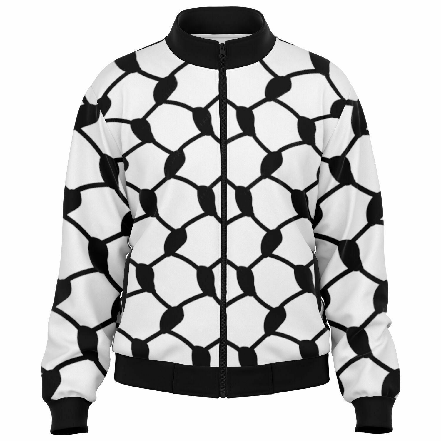 Keffiyeh Track Jacket | Black & White HD