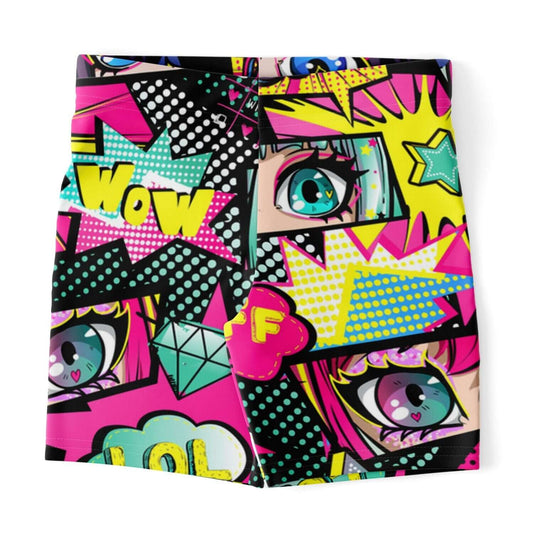 Pink Short Leggings | Anime Girl Eyes Magna