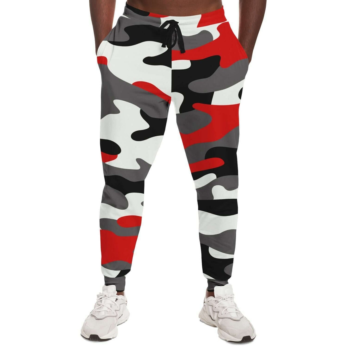 Camo Track Pants | Milano Red Black & White