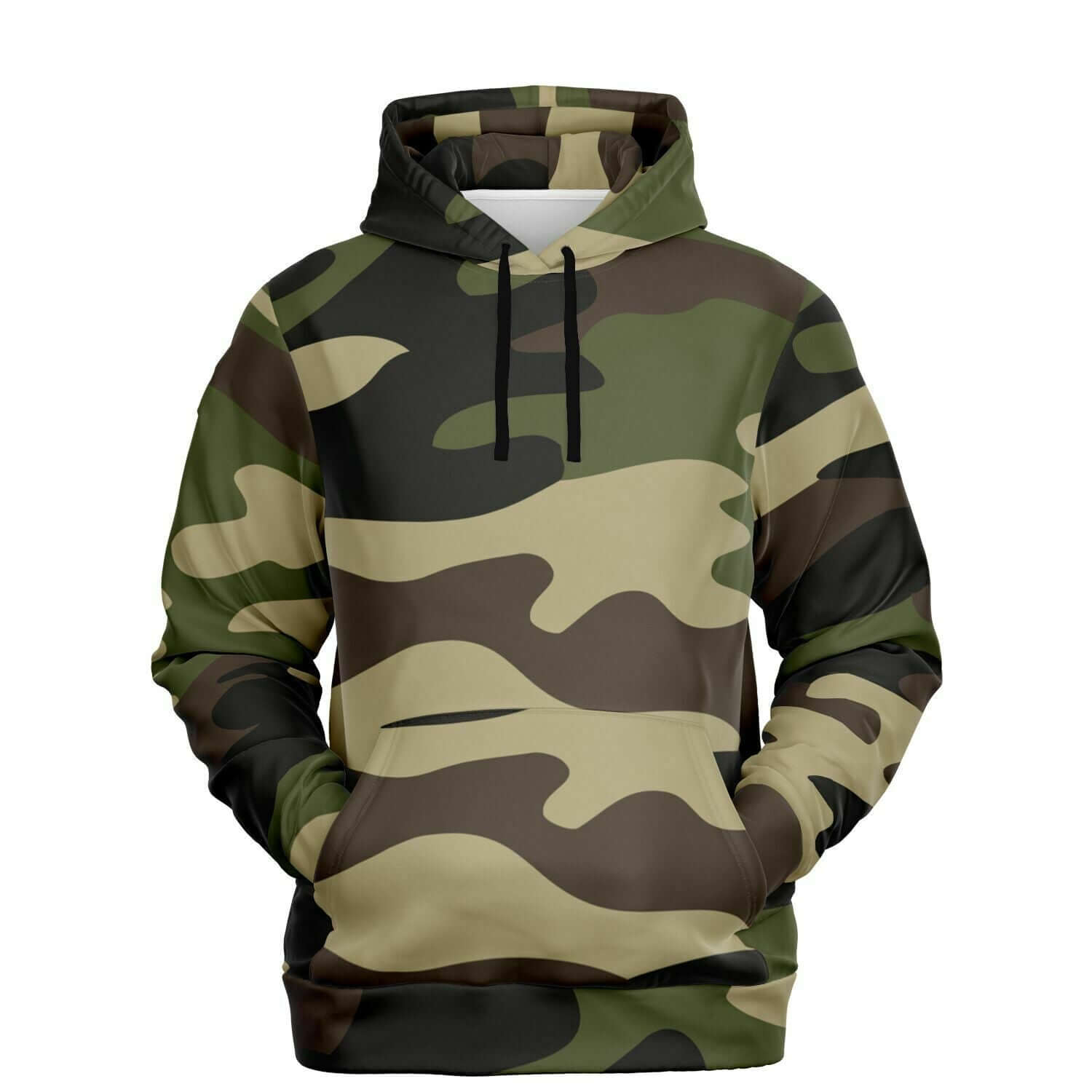 Mongoose Green & Olive Camouflage Hoodie | Unisex