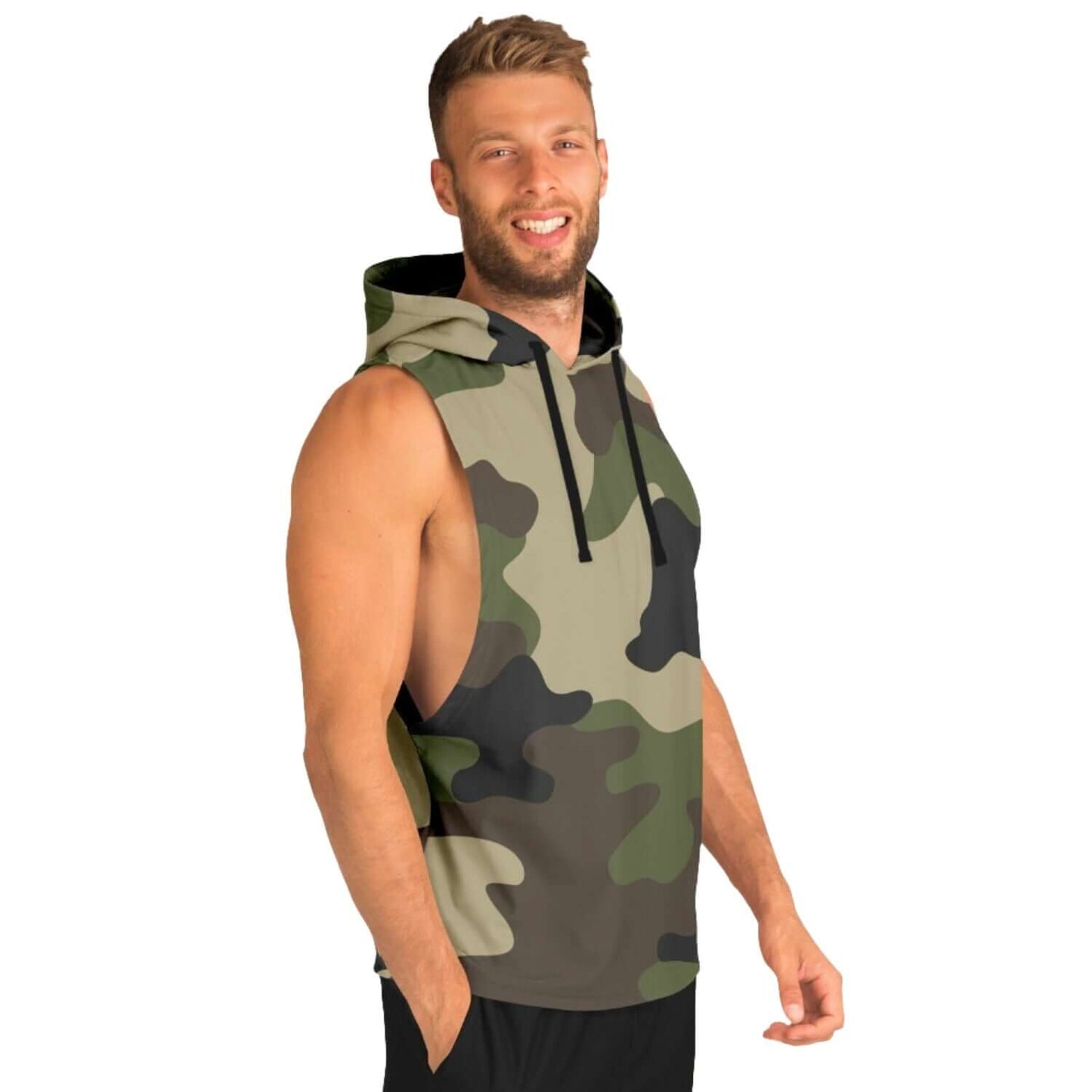 Mongoose Green & Olive Camo Sleeveless Hoodie