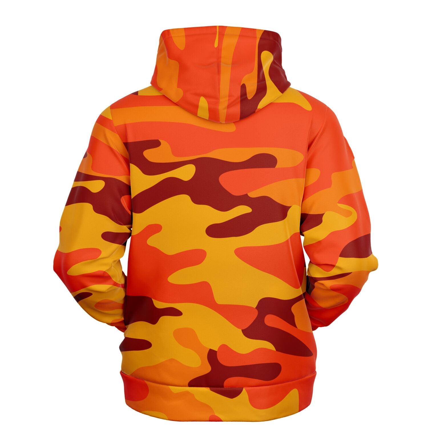 California Orange & Red Berry Camouflage Hoodie | Unisex