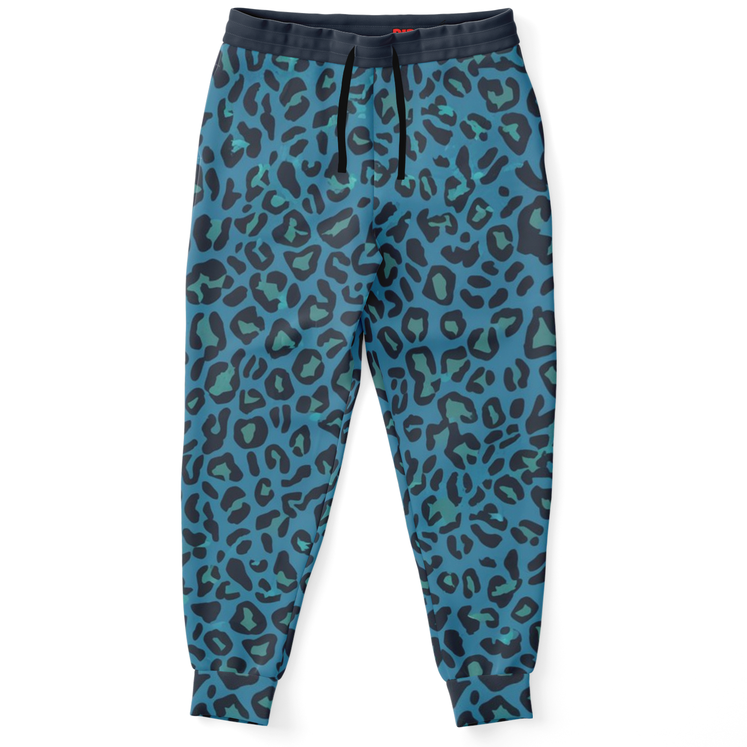 Classic Blue Leopard Track Pants For Men | HD Print