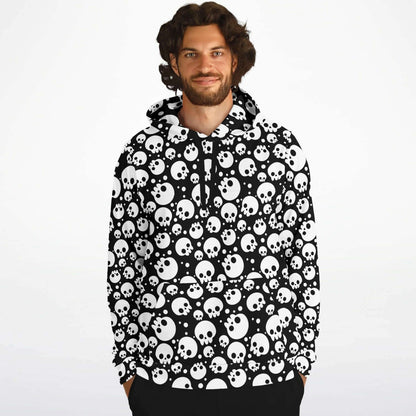 Skulls Hoodie | Black & White HD Print