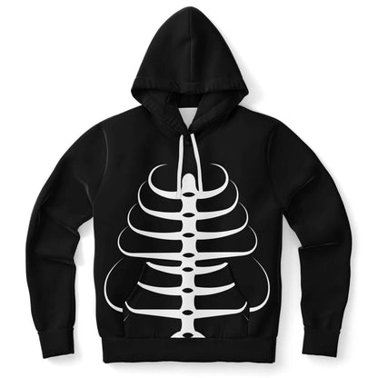 Rib Cage Hoodie | Black & White