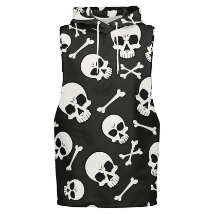 Sleeveless Hoodie For Men | Skulls & Bones