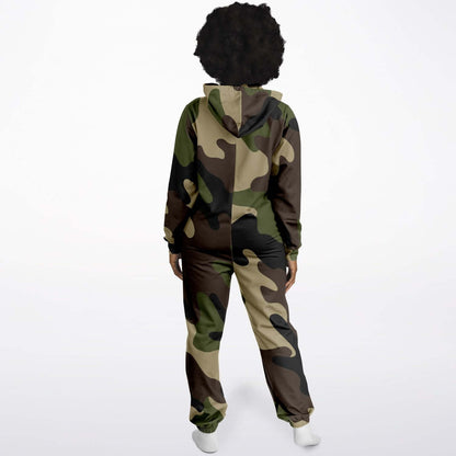 Camo Jumpsuit | Mongoose Green & Olive