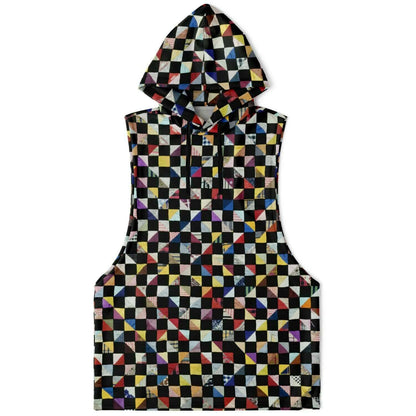 Sleeveless Hoodie For Men | Color Squares