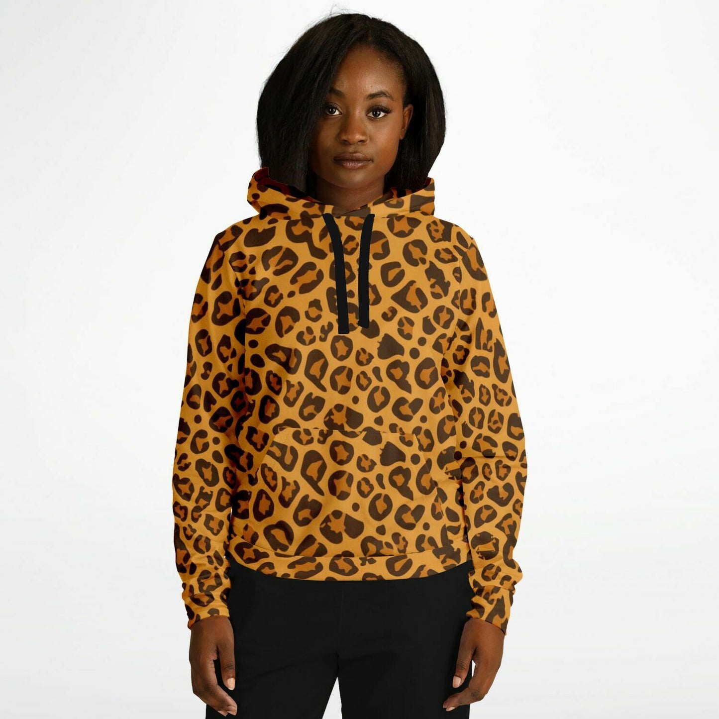 Leopard Hoodie | Unisex | Yellow Brown HD Print