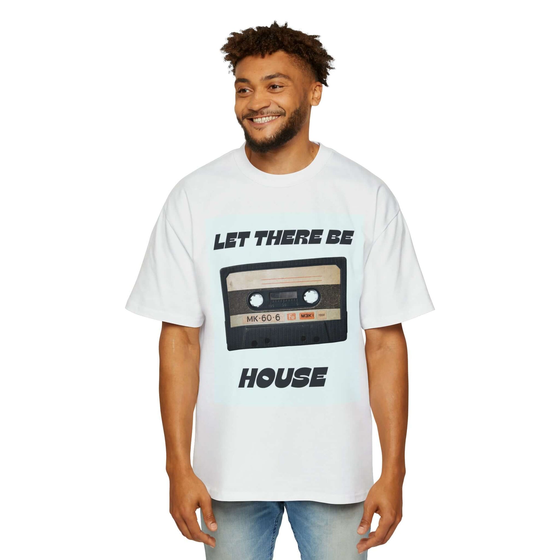 Oversized Tee | Let There Be House - Ribooa