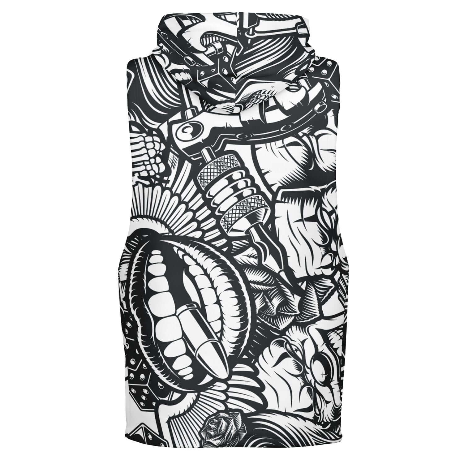 Sleeveless Hoodie For Men | Skulls Machine