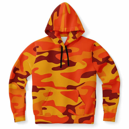 California Orange & Red Berry Camouflage Hoodie | Unisex