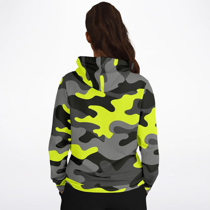 Olive Black & Yellow Camouflage Hoodie | Unisex