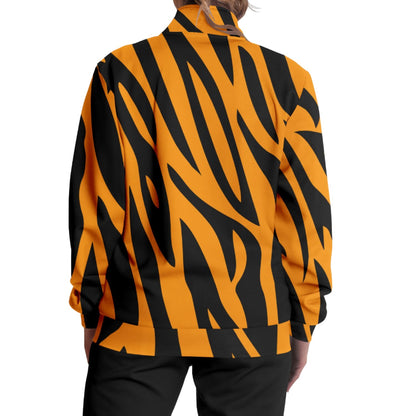 Tiger Track Jacket | Orange & Black HD Print