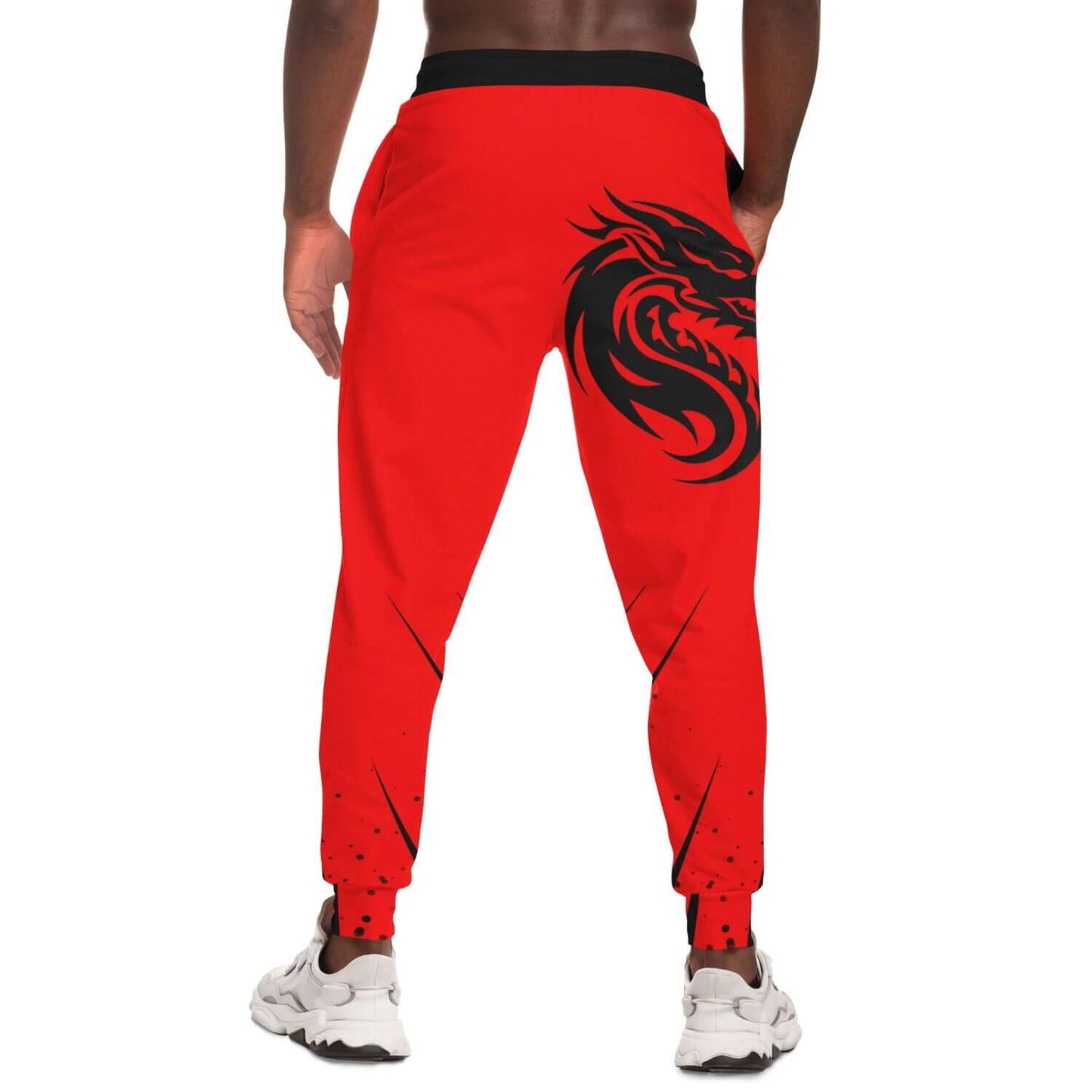 Black Dragon Head | Red Track Pants