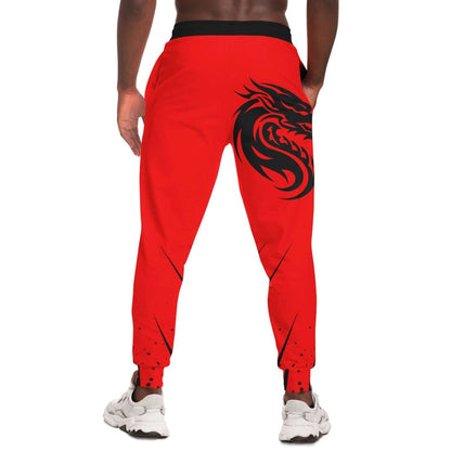 Black Dragon Head | Red Track Pants