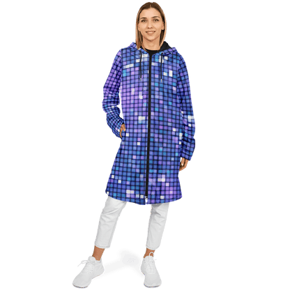 Glittering Blue Disco Ball Cloak With a in Zipper