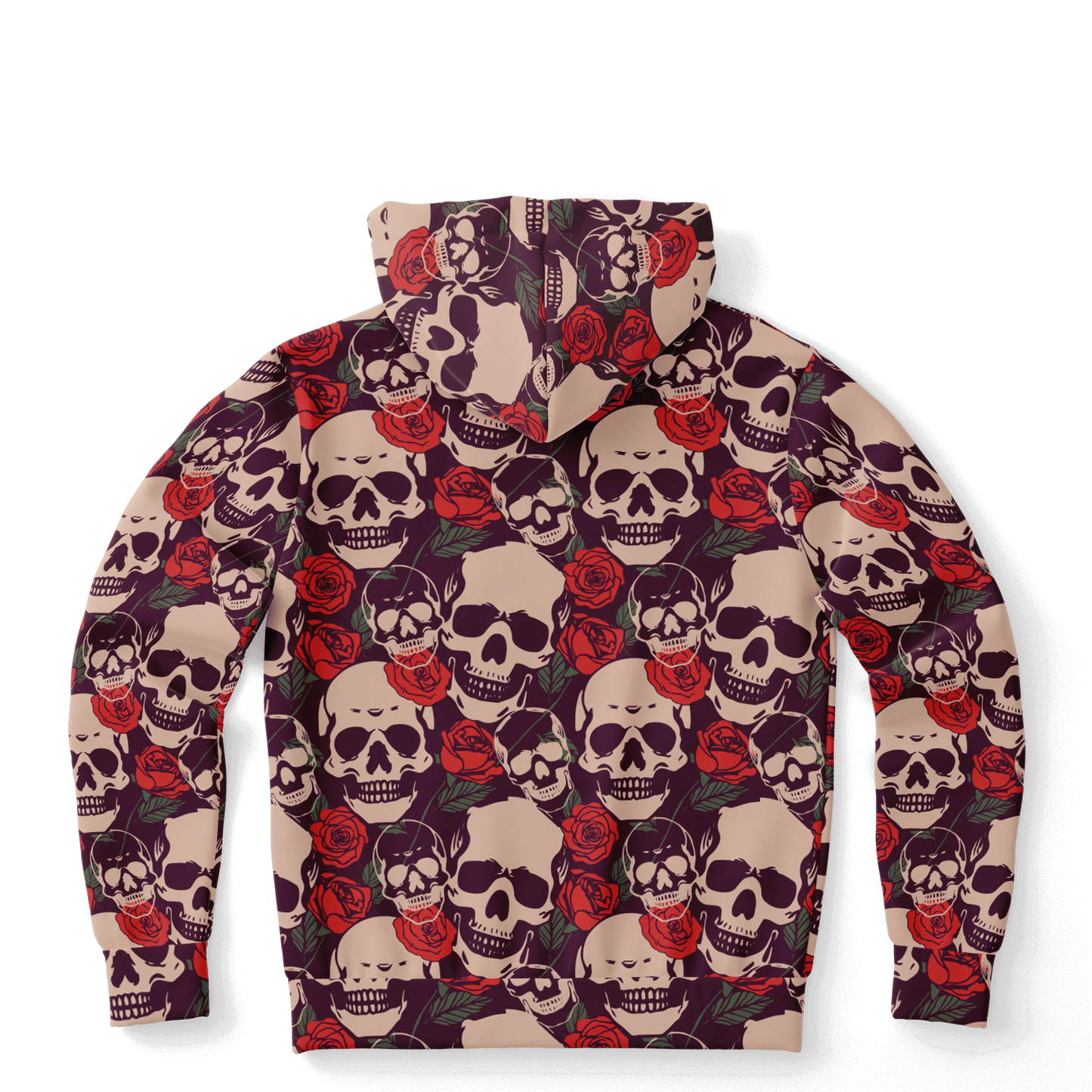 Skulls & Roses Hoodie | Red Unisex