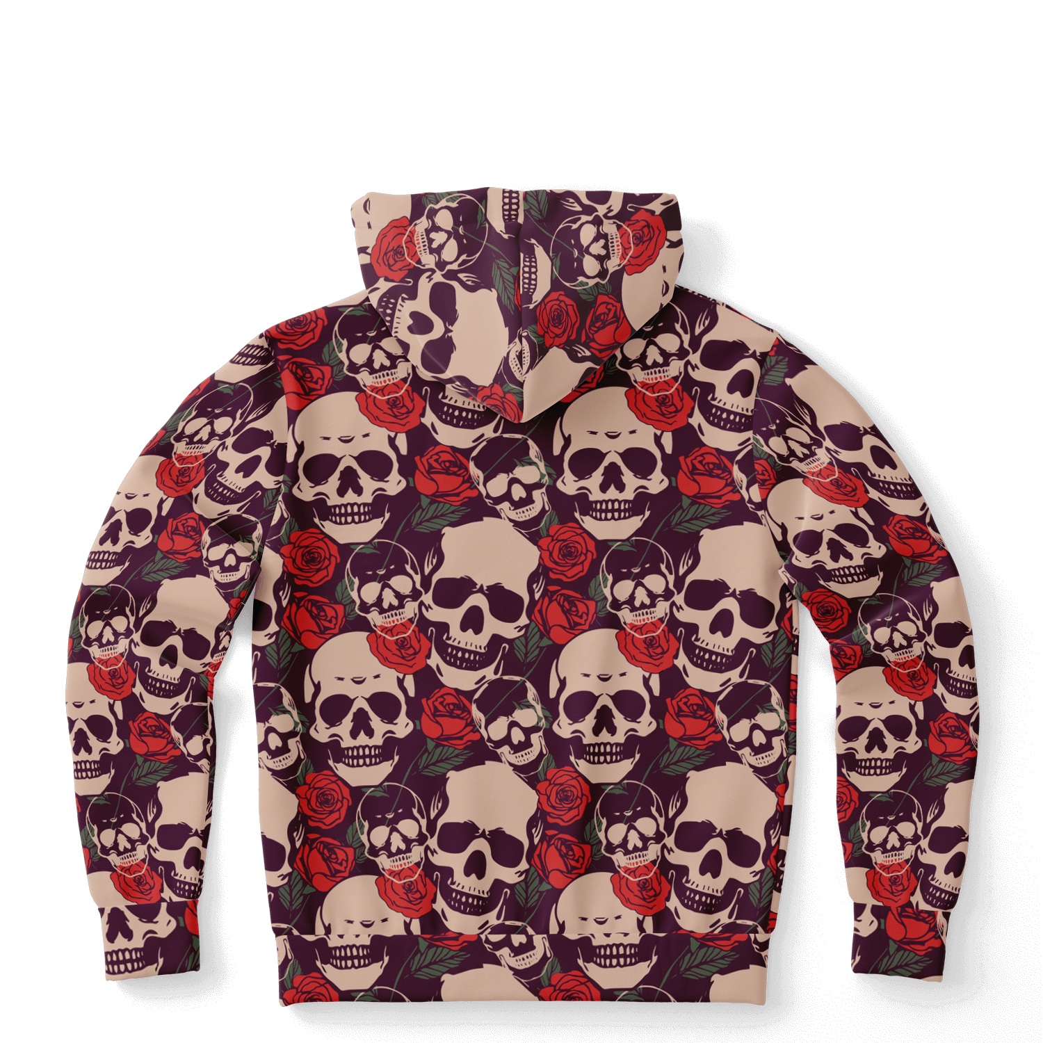 Skulls & Roses Hoodie | Red Unisex