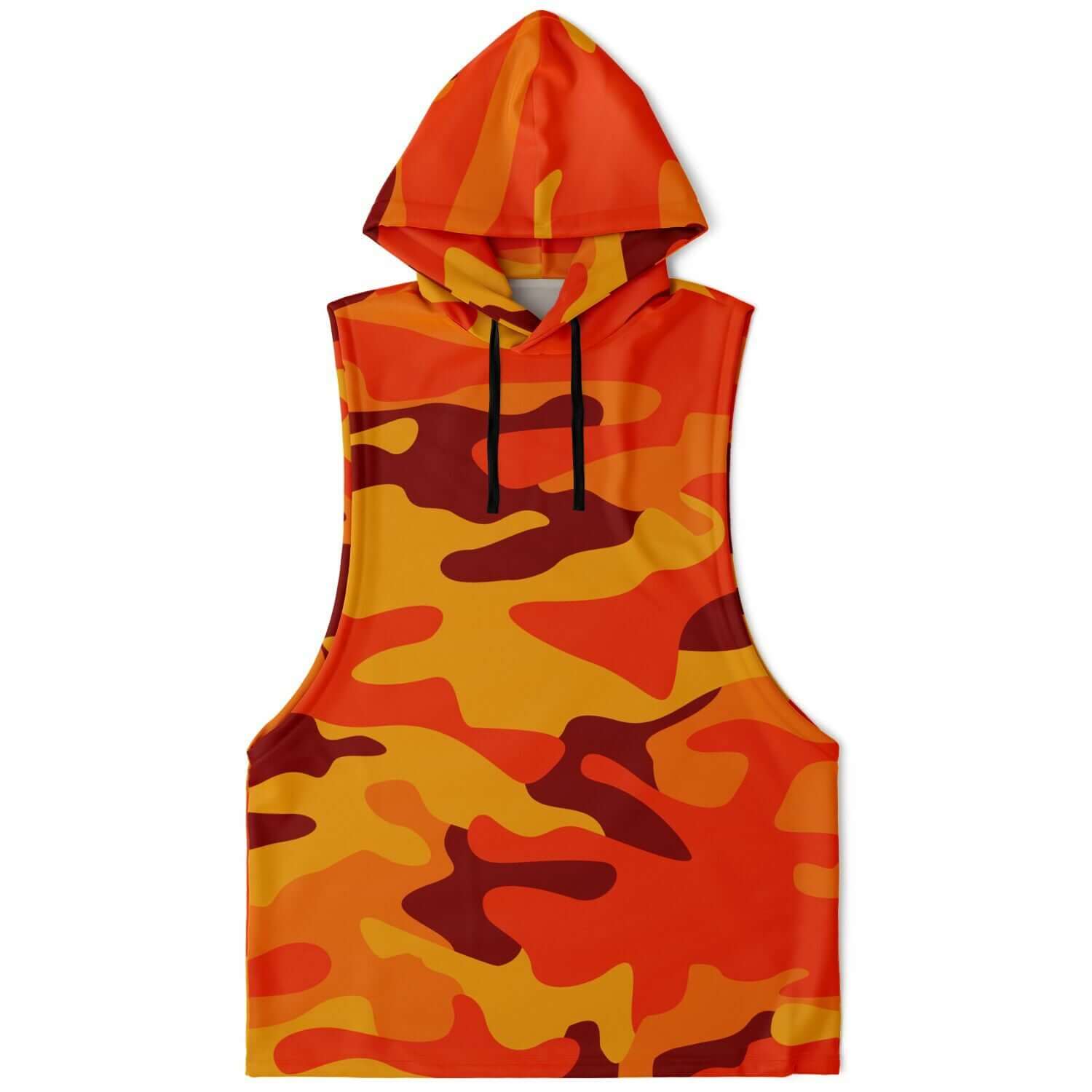 California Orange & Red Berry Camo Sleeveless Hoodie