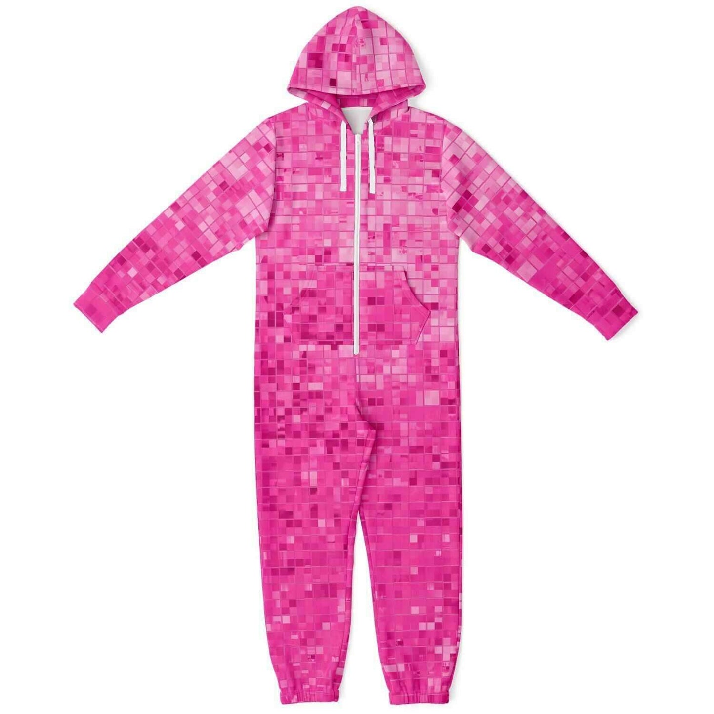 Rave Jumpsuit | Glittery Pink Disco Ball Onesie