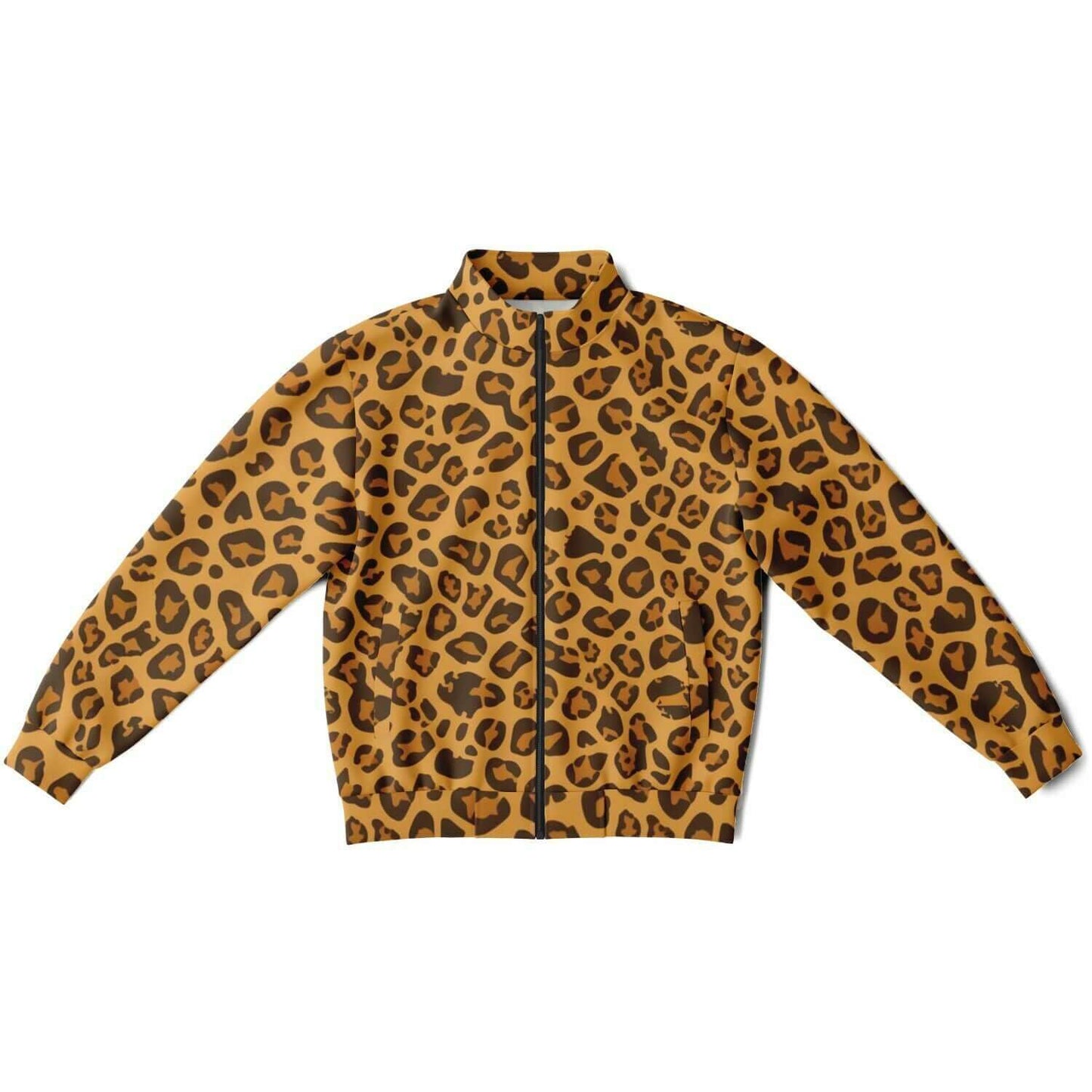 Leopard Track Jacket | Yellow Orange HD Print