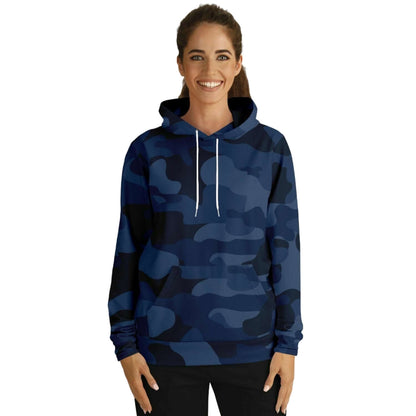 Deep Blue Camouflage Hoodie | Unisex HD