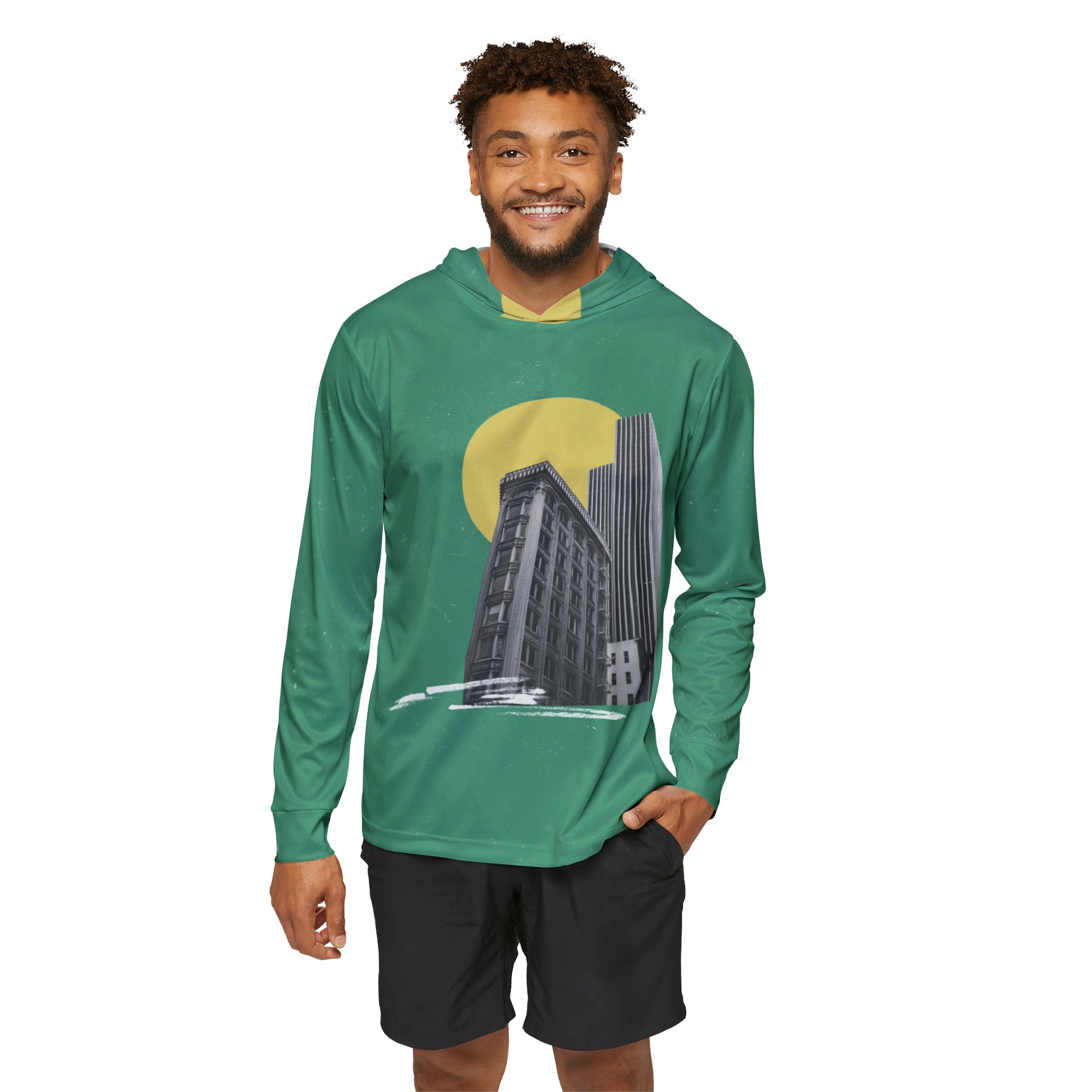 Sports Warmup Hoodie | Green Sun - Ribooa