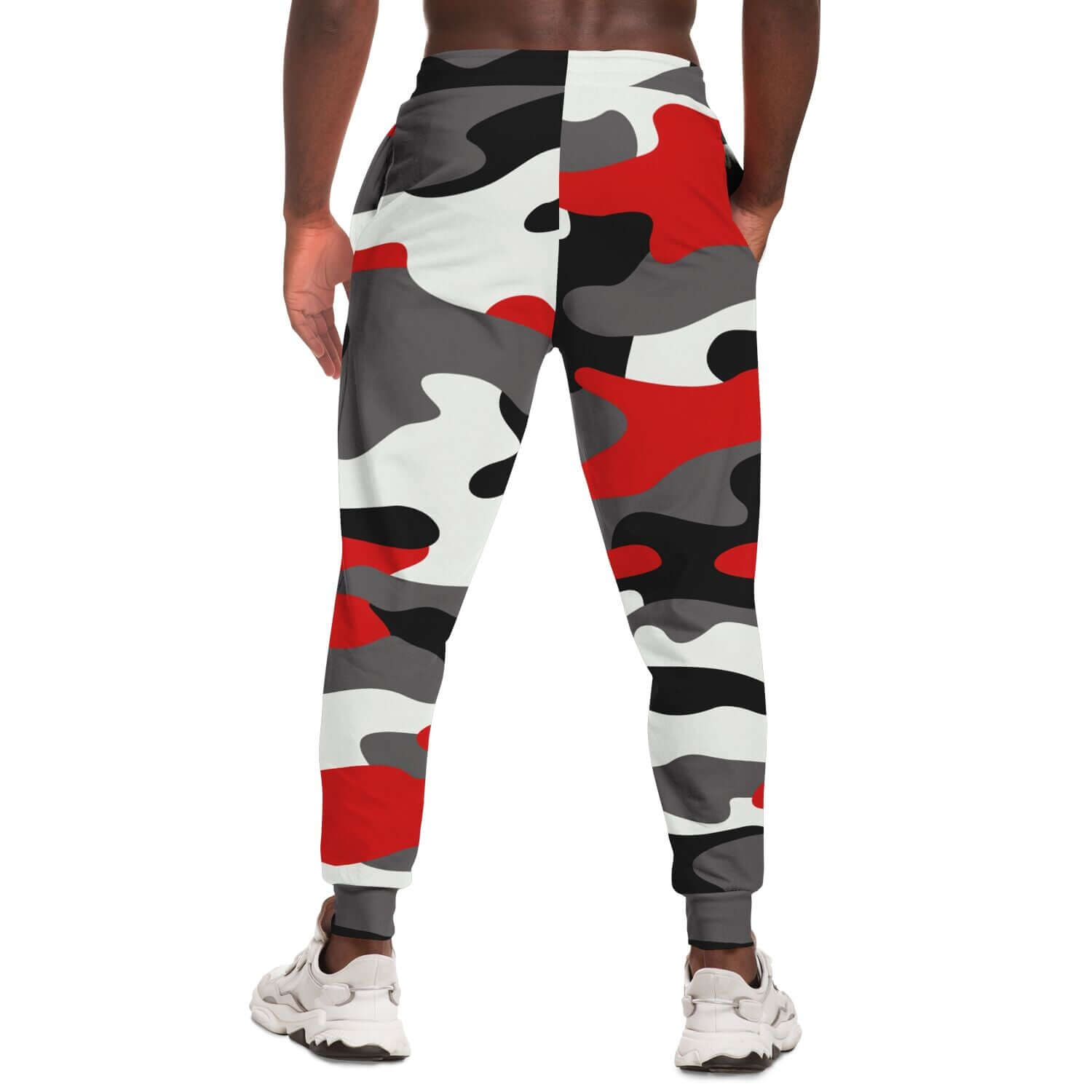 Camo Track Pants | Milano Red Black & White