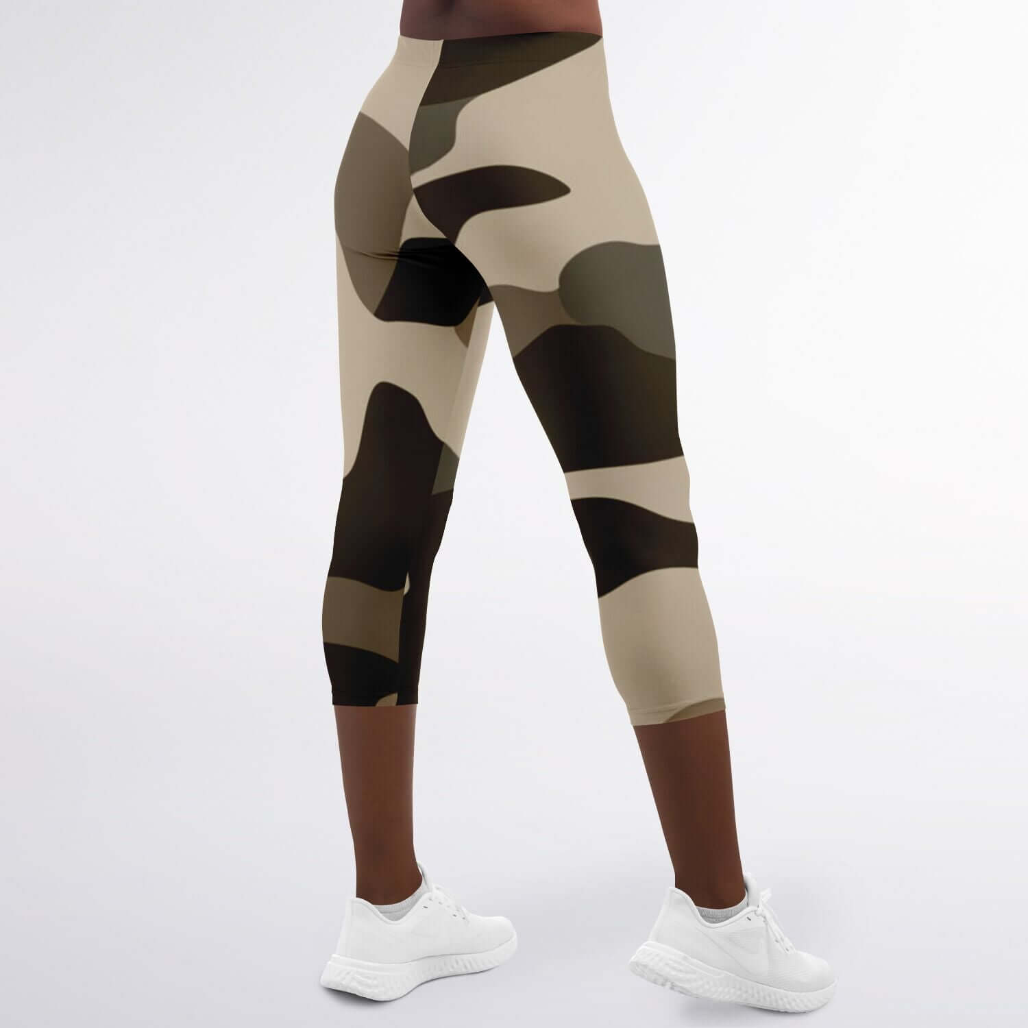 Commando Capri Leggings | Khaki HD Print