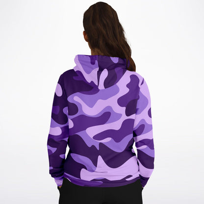 Purple Grape & Mauve Camouflage Hoodie | Unisex