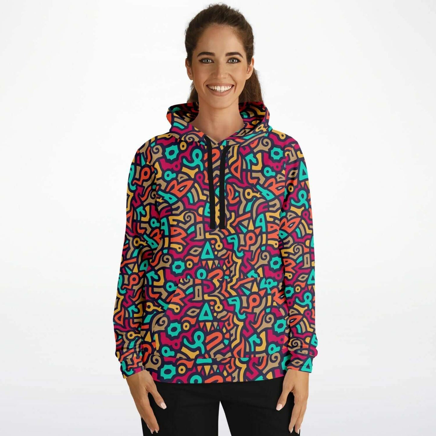 Graffiti Hoodie | Mix of Colorful Shapes