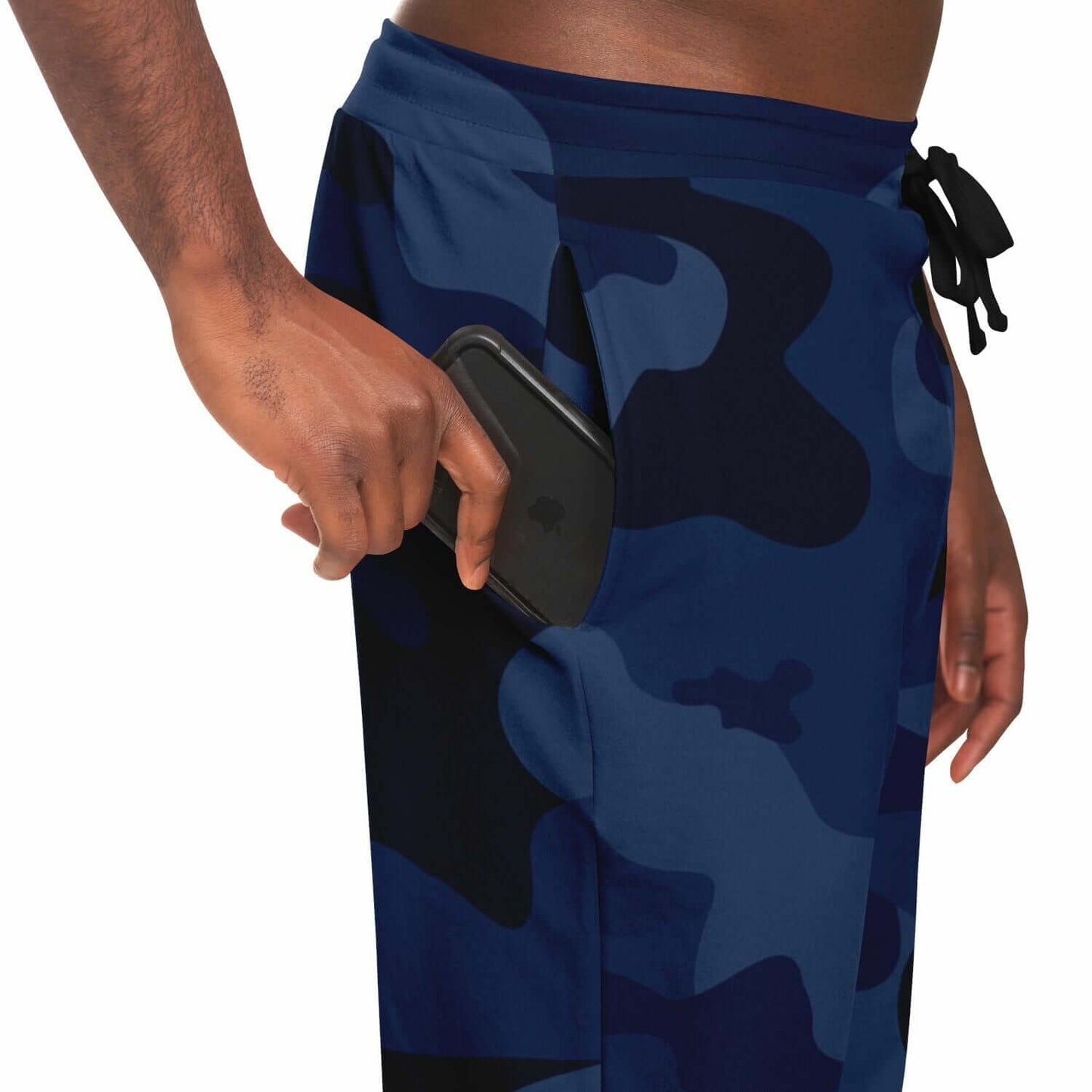 Camo Track Pants | Deep Blue