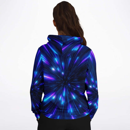 Neon Hoodie | Purple Glow Colors on Black