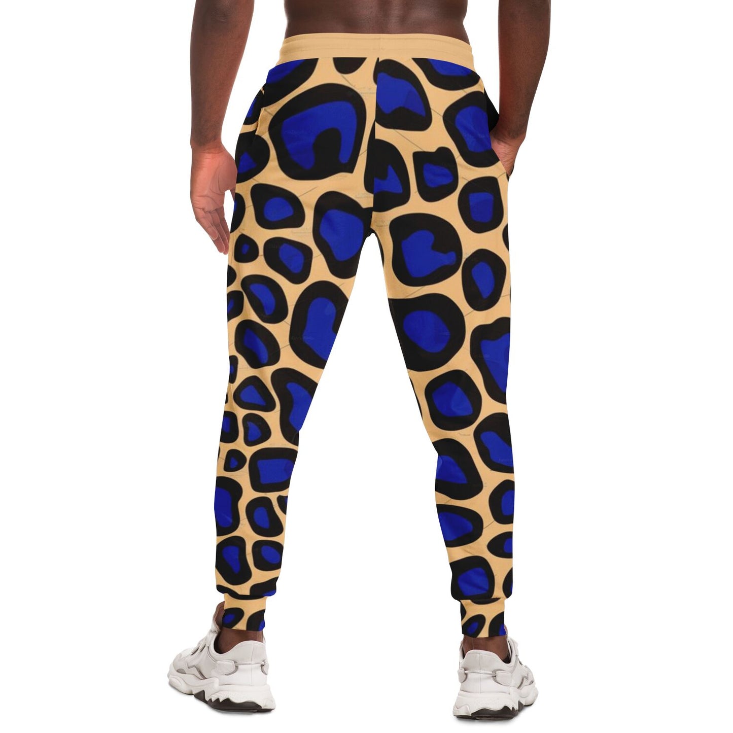 Pantalones de leopardo negros, azules y amarillos | Unisexo