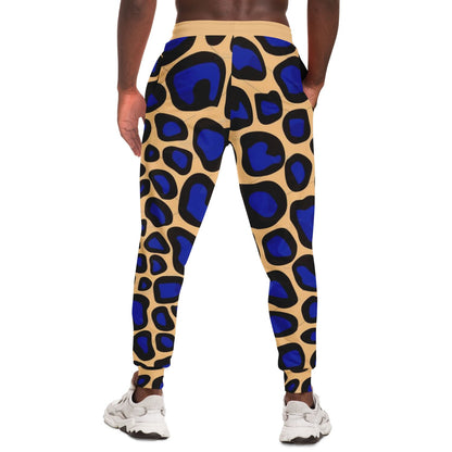 Pantalones de leopardo negros, azules y amarillos | Unisexo