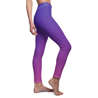 Casual Leggings | Light Purple Gradient - Ribooa