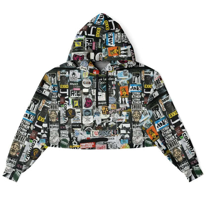 Amsterdam Street Art Cropped Hoodie