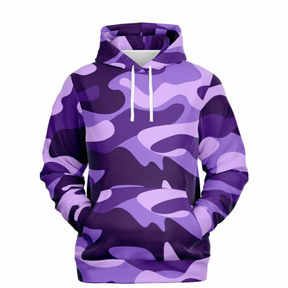 Purple Grape & Mauve Camouflage Hoodie | Unisex