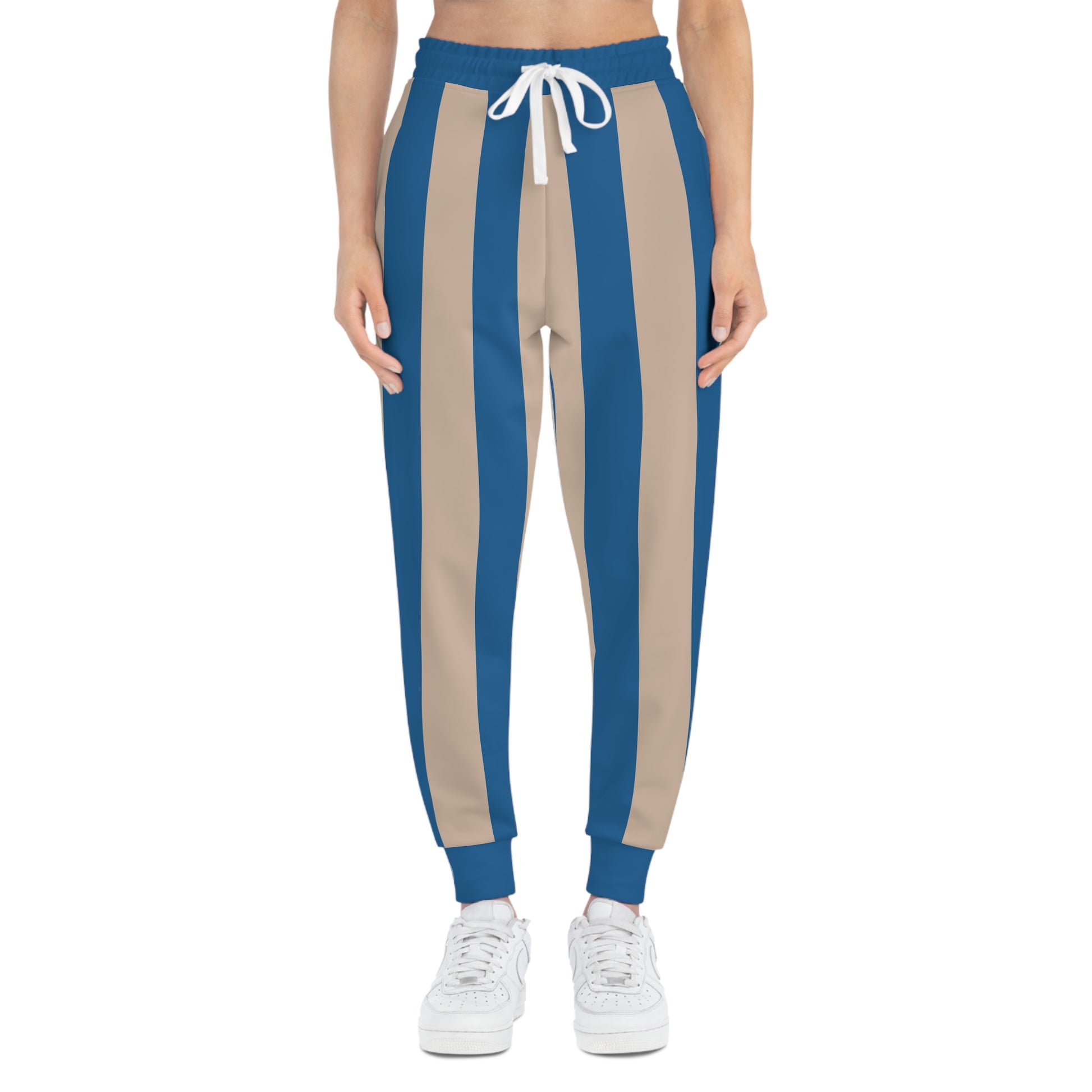 Athletic Joggers For Women | Blue Stripes