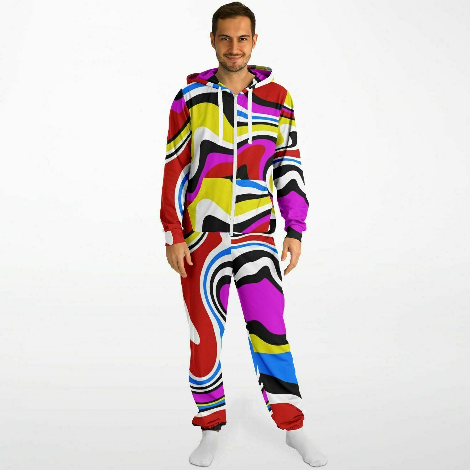 Psychedelic Rainbow Rave Jumpsuit | Unisex HD