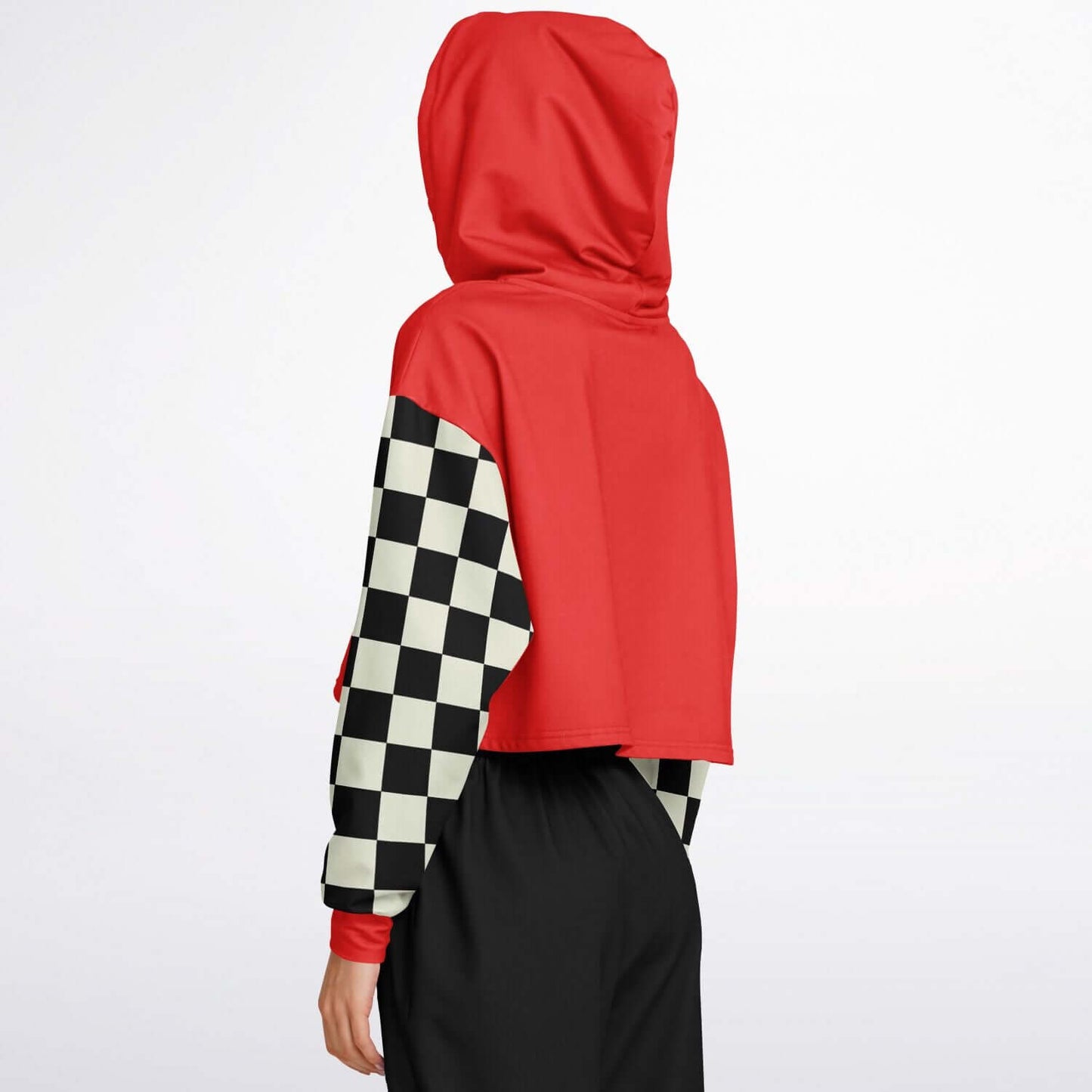 Red Cropped Hoodie | The Race