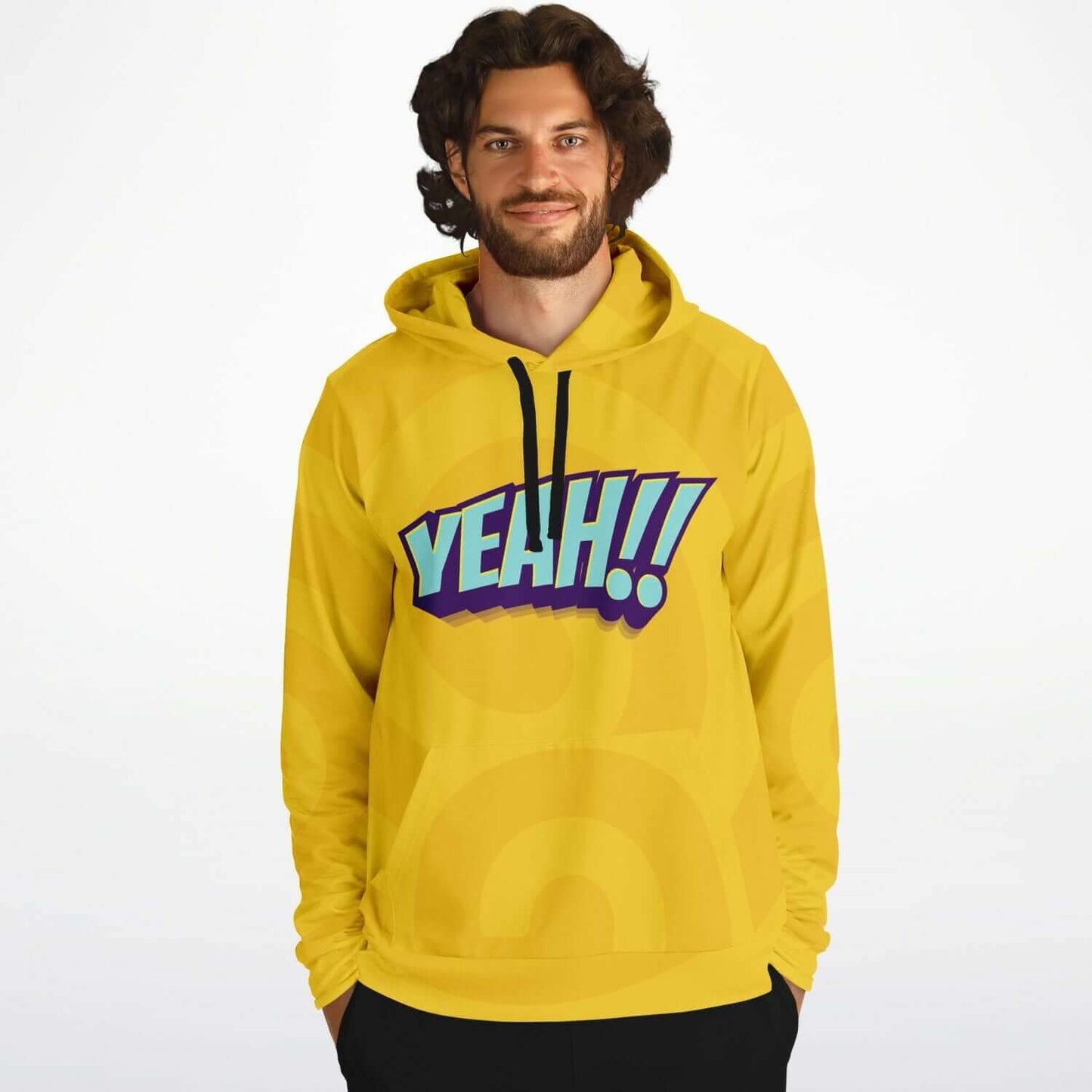 YEAH! Yellow Hoodie | Pop Art HD