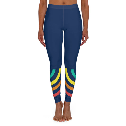 Spandex Leggings | Rainbow Stripes - Ribooa