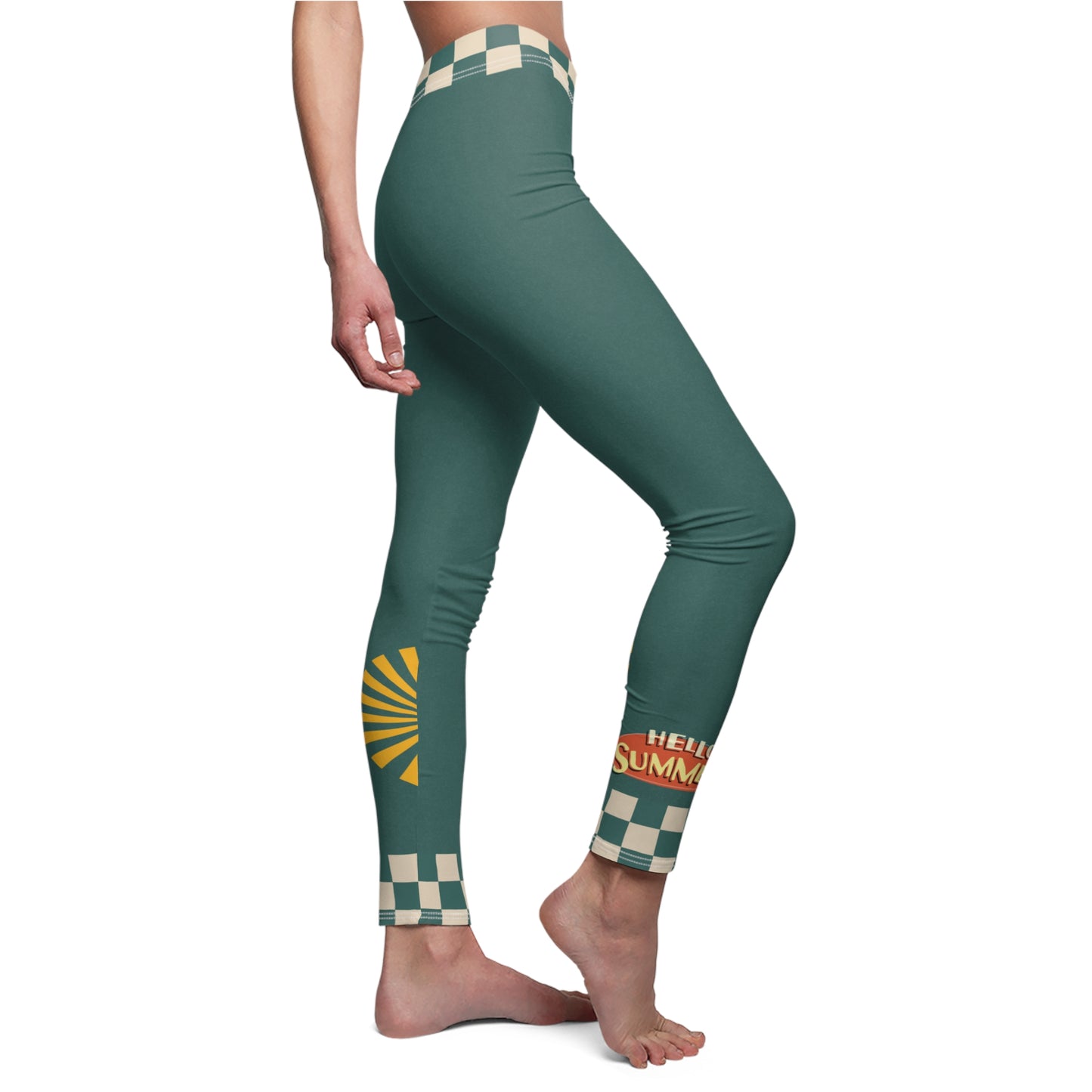 Casual Leggings | Retro Summer Vibes - Ribooa