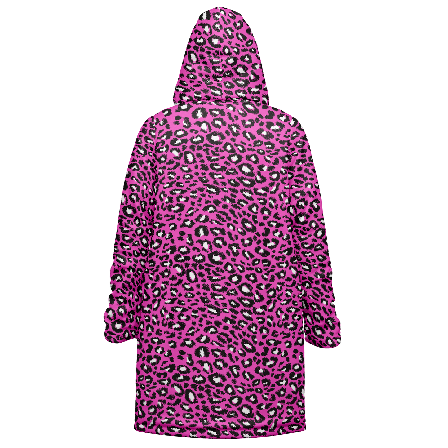 Pink Leopard Cloak With a Zipper