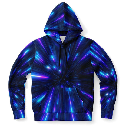 Neon Hoodie | Purple Glow Colors on Black